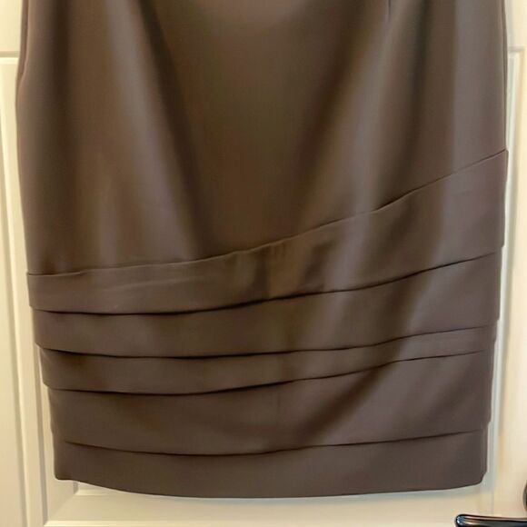 Per Se Brown Wool Pencil Skirt - Picture 3 of 4